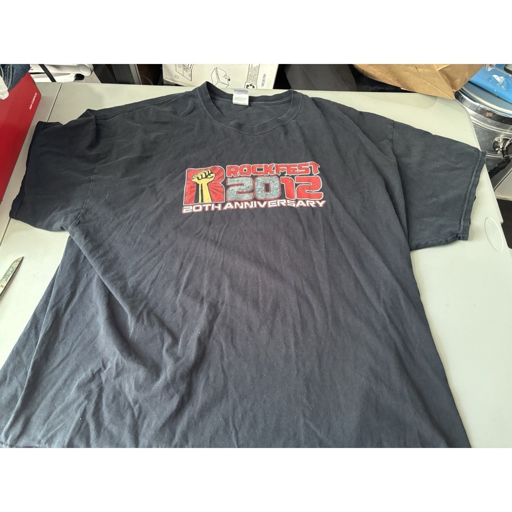 ROCKFEST 2012 20th‎ Anniversary Rock Shirt Band T-Shirt Shinedown Mens 3XL